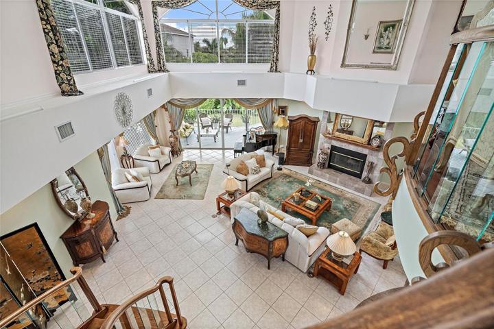 View to living room from second floor