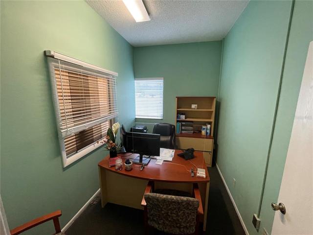Agent desk end of hall