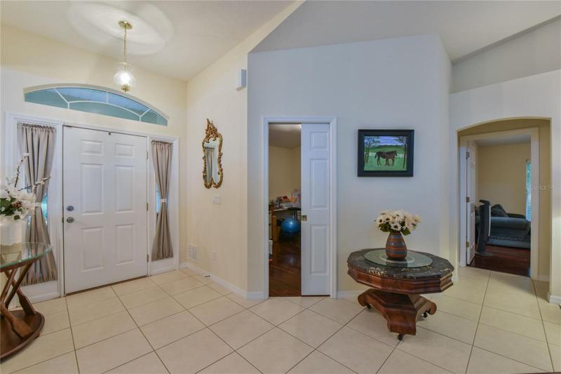 Foyer leading to office