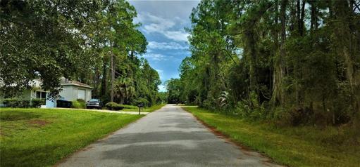 Looking down Kedsie Ave along side of property