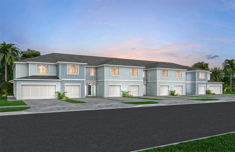 Springdale Townhome Exterior Design. Artistic rendering for this new construction home. Pictures are for illustrative purposes only. Elevations, colors and options may vary.