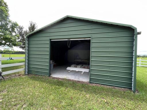 Shed/storage with overhead door