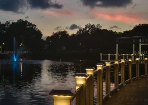 Orange Lake Sunset