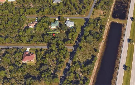 Aerial view of lot location