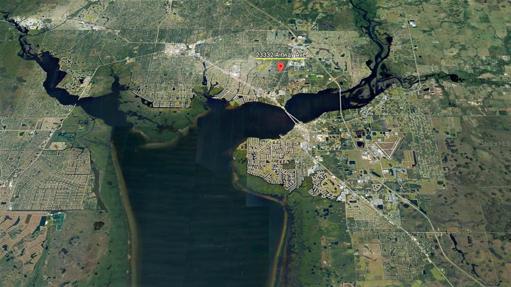 Aerial view of lot location