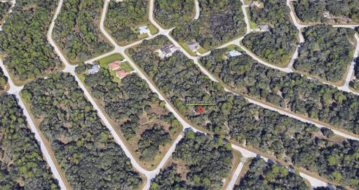 Aerial view of lot location