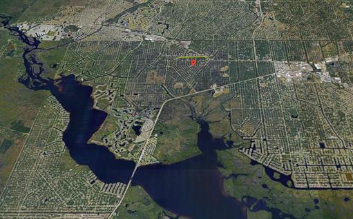 Aerial view of lot location