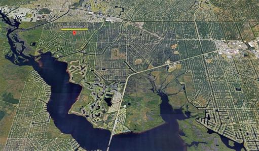 Aerial location photo of property