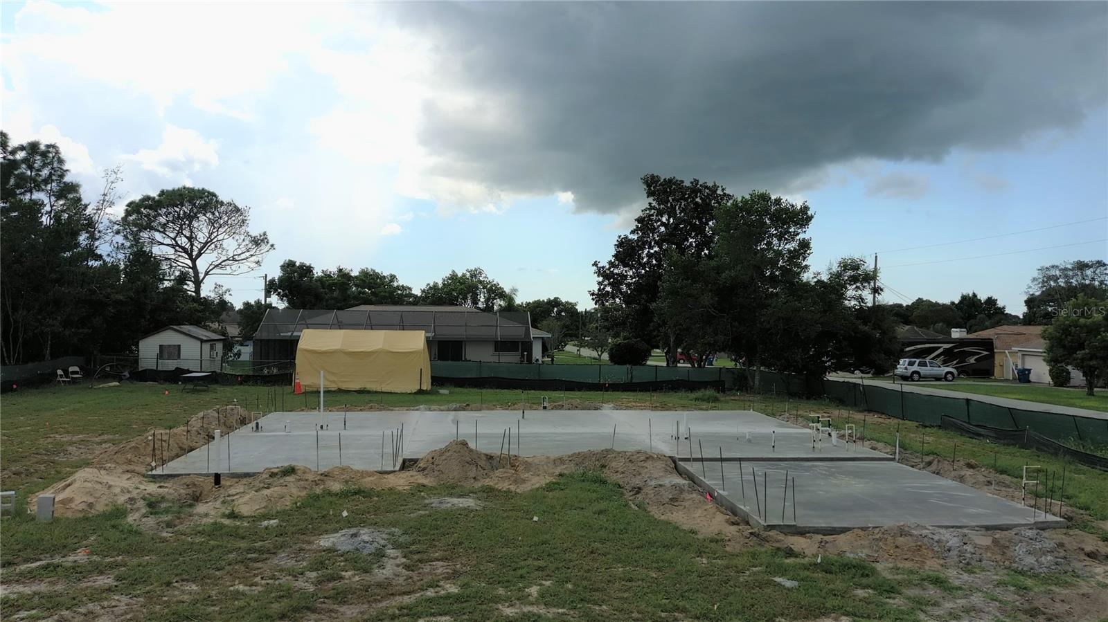 FOUNDATION SLAB POURED