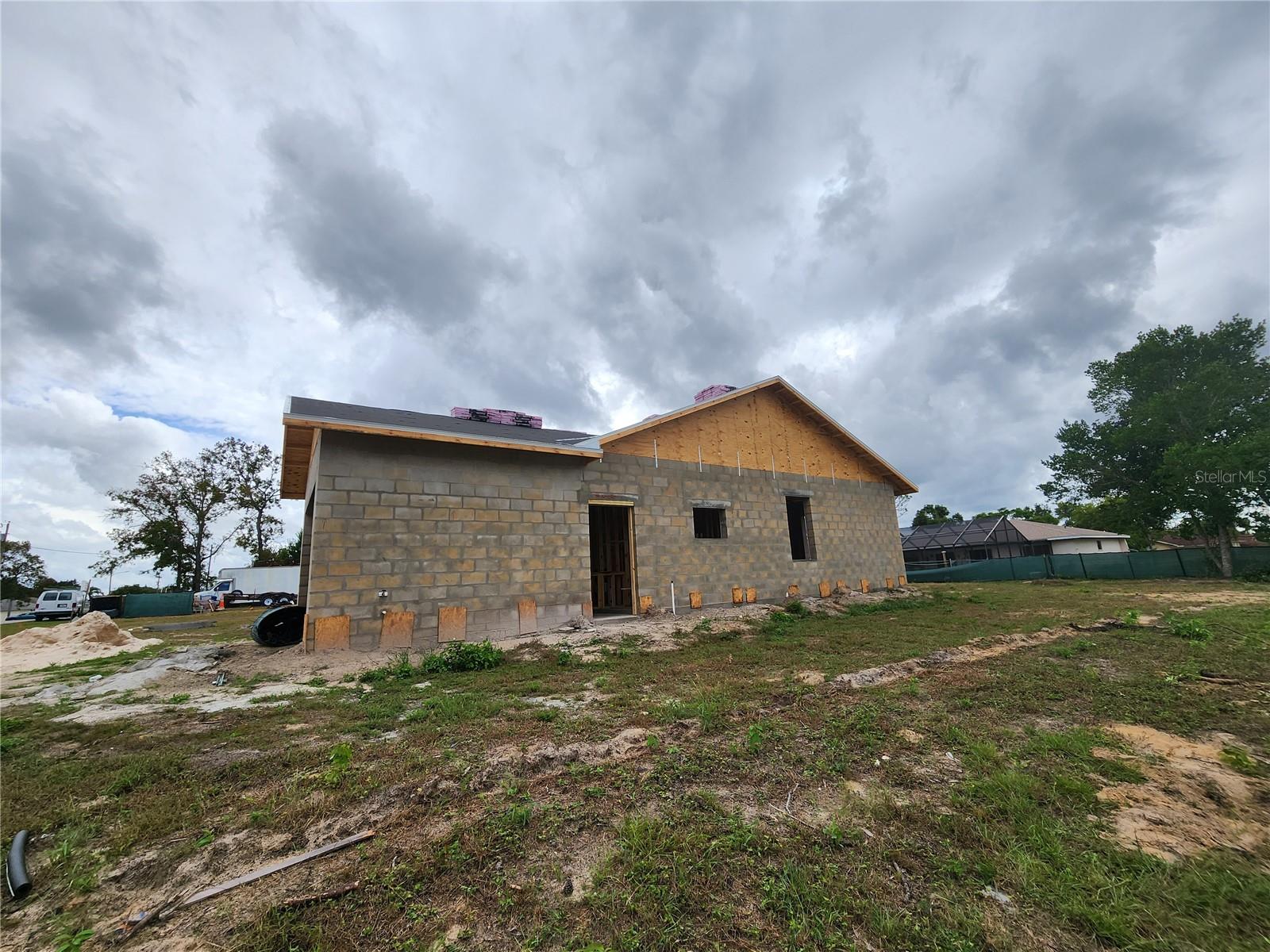 Front Exterior Trusses & Roof