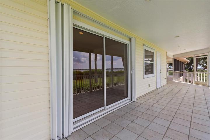 Screened in deck
