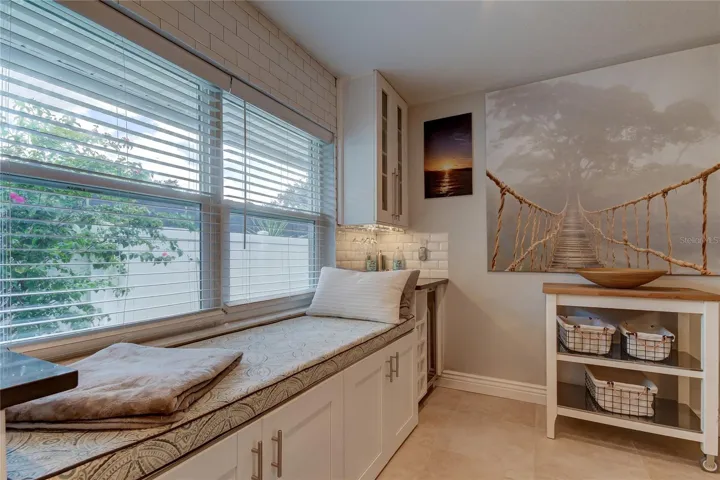 My FAV seat in the homed is the 3x6 custom built nook - complete with fuzzy throw and pillows