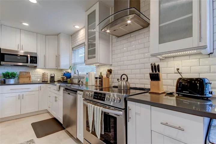 Brand new range with statement vent hood