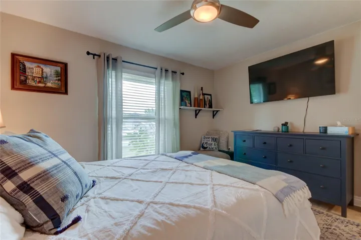 Bedroom #2 (11x12.8 ) Features a brand new 55 in TV w ROKU for excellent streaming services