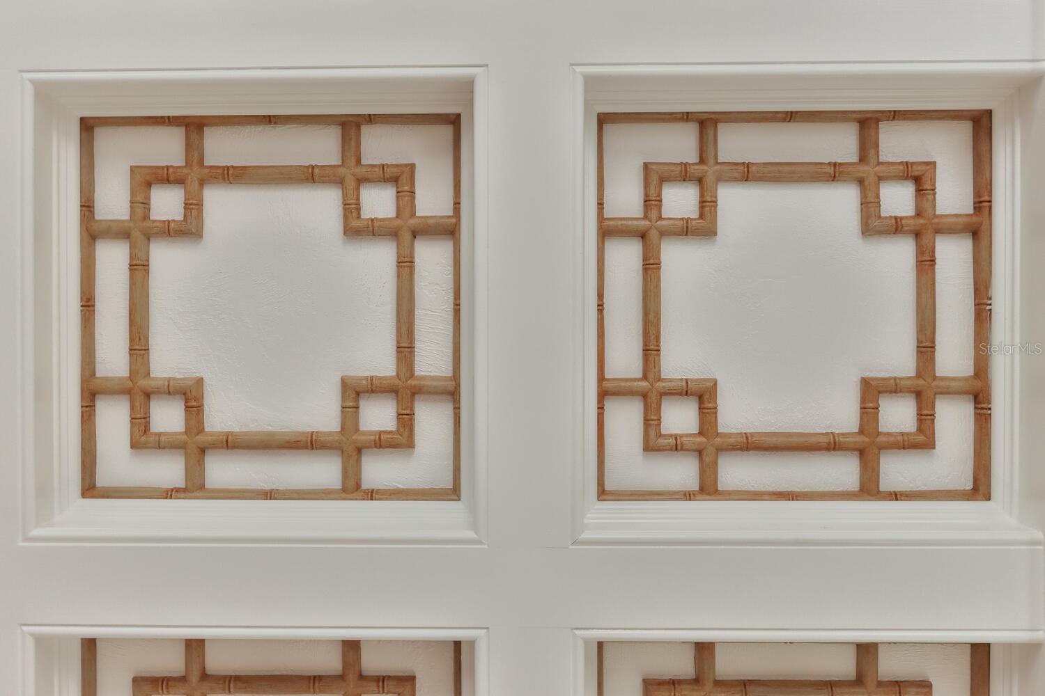 Dining room ceiling
