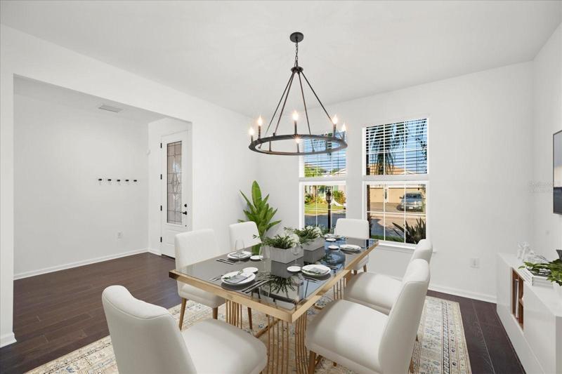 Virtually Staged Formal Dining Room