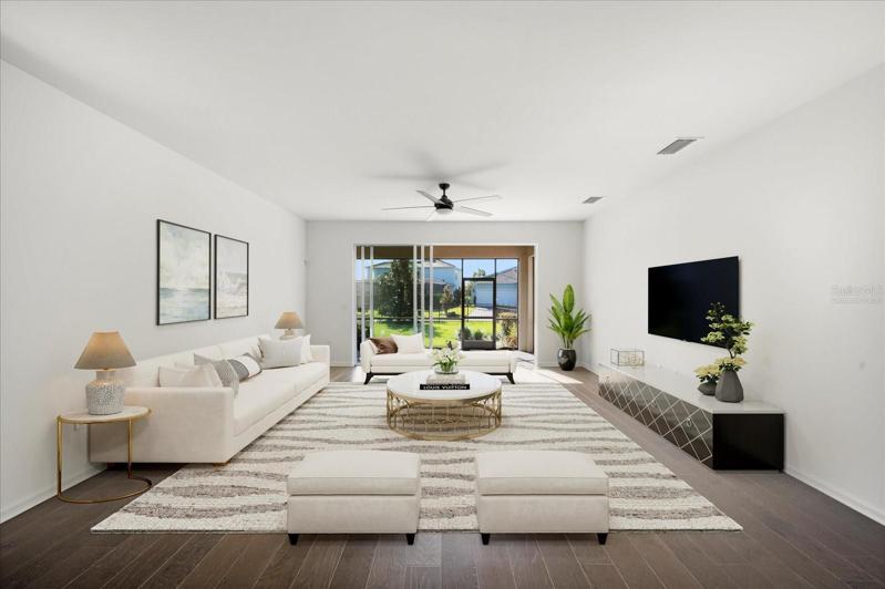 Virtually Staged Living Room