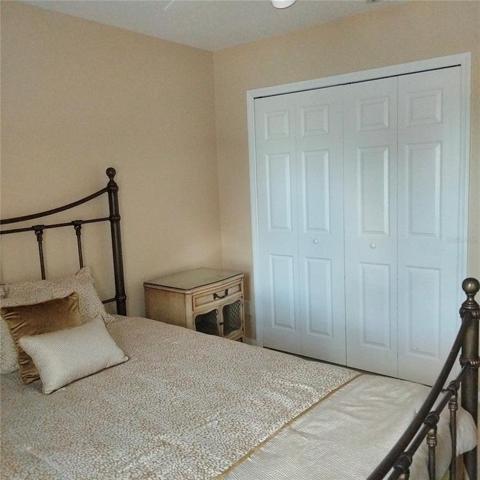 The third bedroom has a large closet