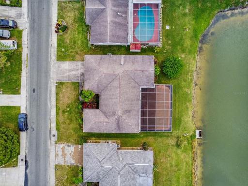 Aerial view of property