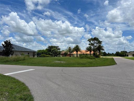 Front Corner of property facing Prague Ln & Aswan Way