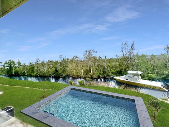Virtual Staged Pool and Boat