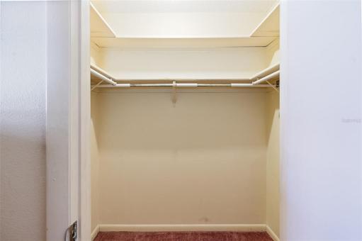 Walk in closet in owner's suite