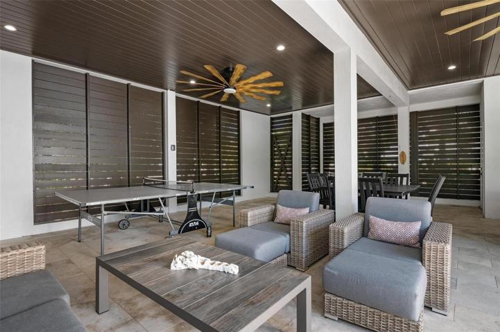 Undercover pool area