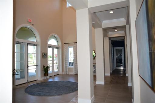 ENTRANCE INSIDE OF CLUBHOUSE