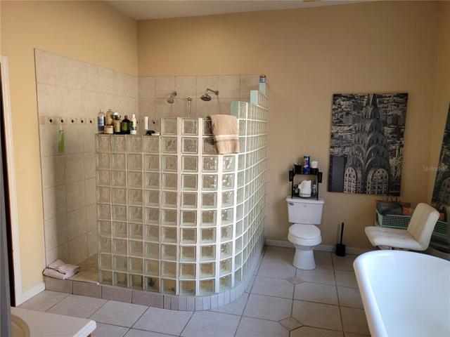 Master shower