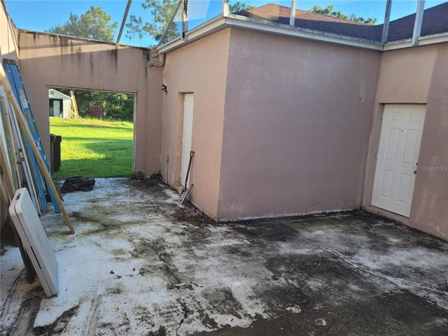 Back porch open to master bedroom and laundry