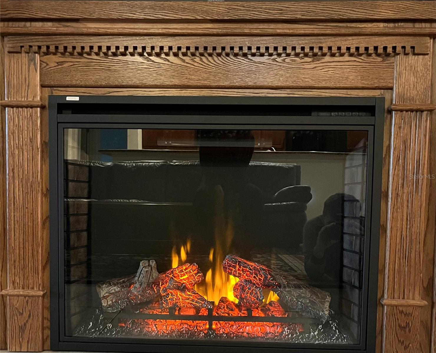 Electric fireplaces in main living area and office space.Ambiance plus heat with the push of a button.
