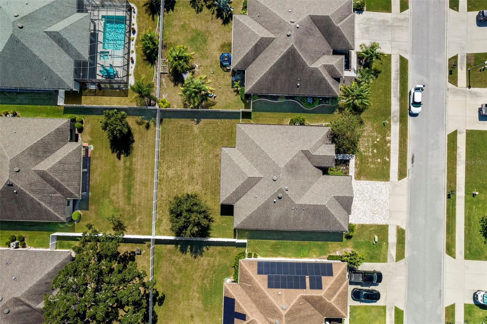 Aerial shot of home.