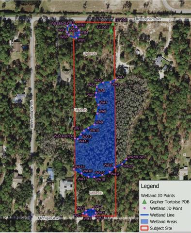 From Wetland Delineation Report dated April 2023.