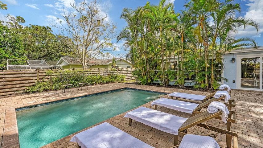 Most serene and private backyard oasis!  You'll LIVE out here.