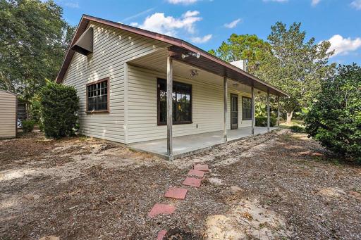 Front and side of house