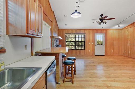 Kitchen and living room