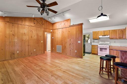 Living room and kitchen