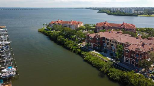 Condo Building on the Bay-Aerial View