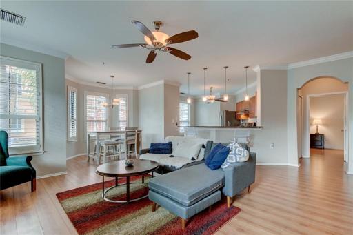 Living Room with Fireplace