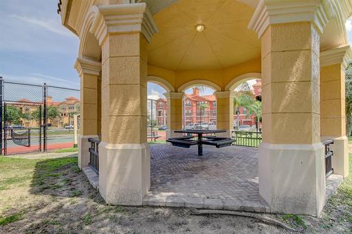 Gazebo with outdoor picnic area