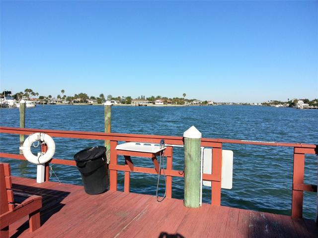 Dock has gate for boat drop off & pick up.