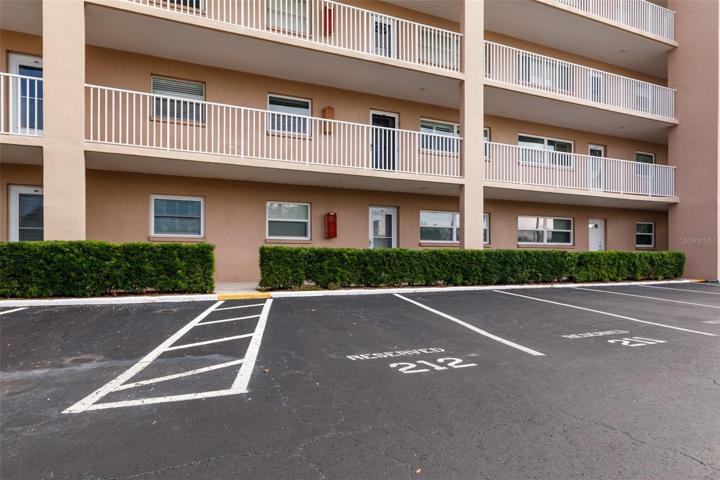 Unit reserved parking space #212.