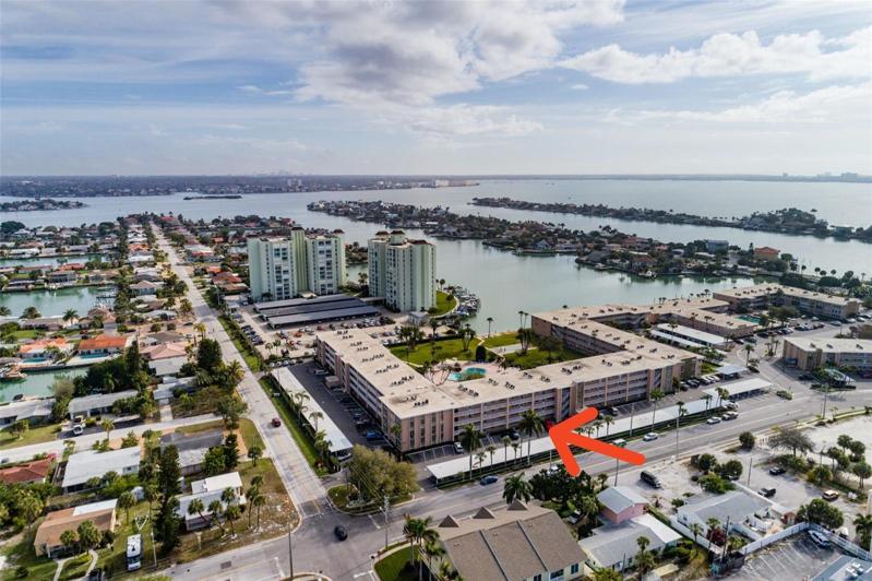Unit on 1st floor of waterfront complex.
