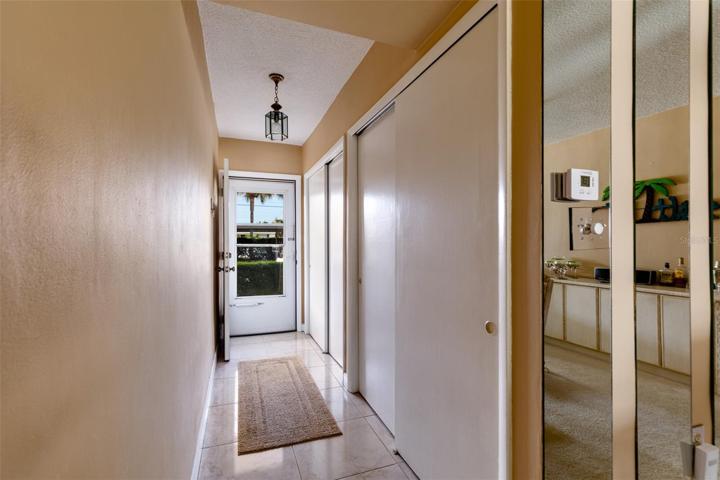 Foyer & 2 storage closets.