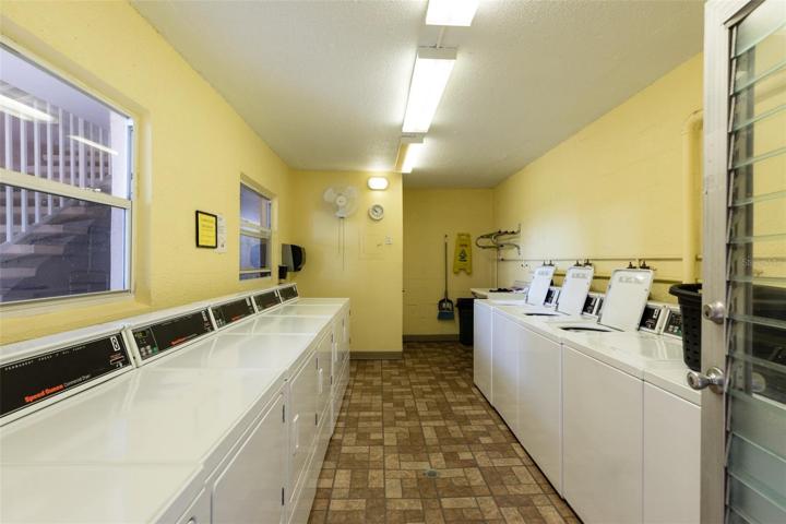 Bldg Laundry room on 1st floor just down from unit..