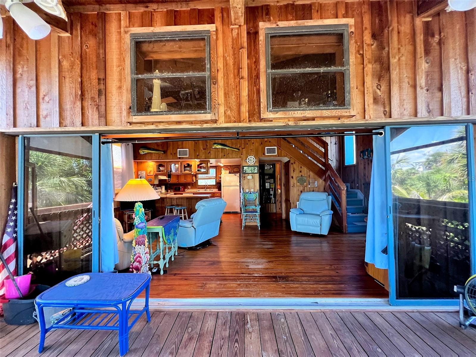 Front porch view into home