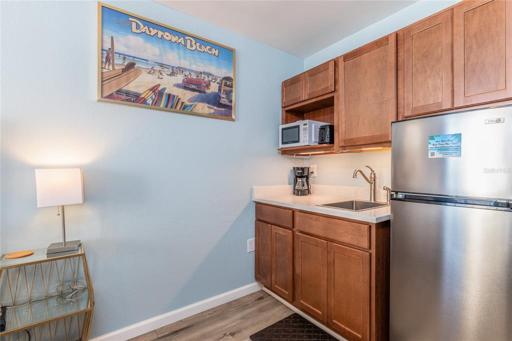 All wood cabinets, quartz countertop