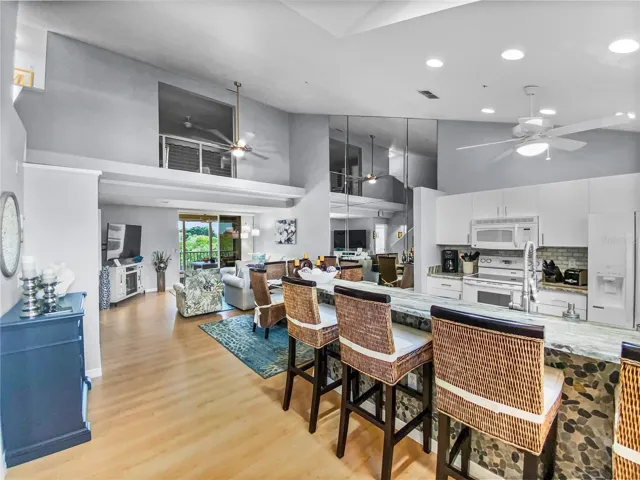 Great room - kitchen and living room