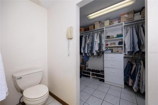 Master bathroom/closet 1