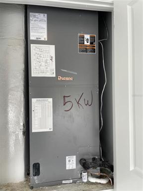 A/C Unit inside Garage